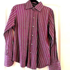 Purple striped shirt
